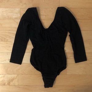 Bloch Adult 3/4 Sleeve V-Front Leotard